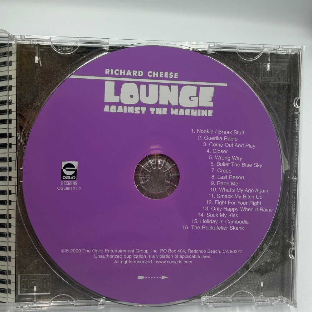 Richard Cheese Lounge Against The Machine CD 2000 Oglio Records OGL89121-2 - Picture 5 of 6